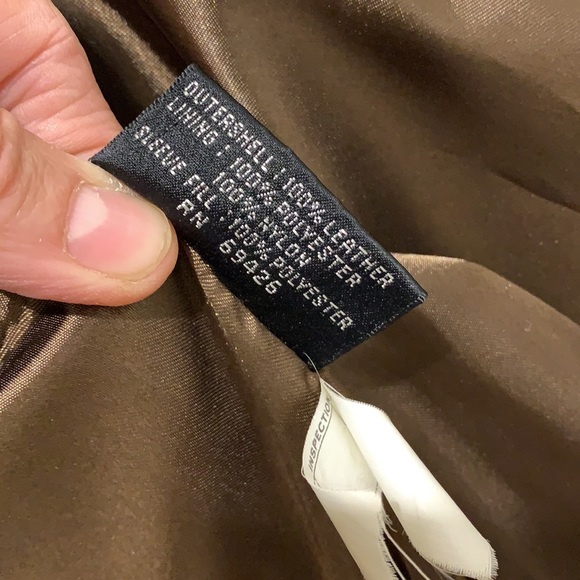 Vintage Georgetown Leather Design full lined Leather Jacket-zip off hood/lining - Picture 8 of 8